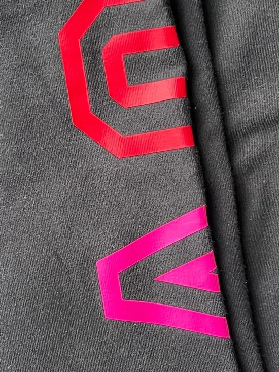 PINK Victoria's Secret Black Rainbow High-Waisted Leggings Logo Print Graphic L - Picture 11 of 16